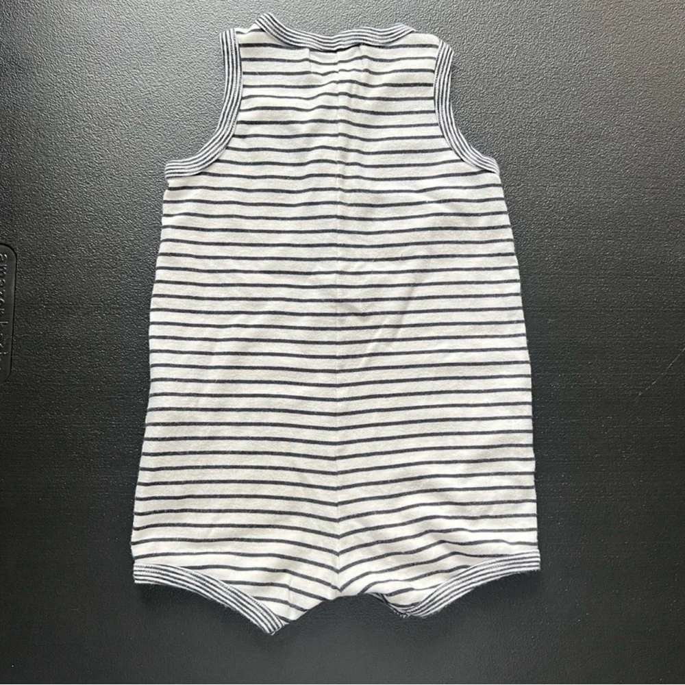 Monsieur Madame x Petit Bateau Striped Baby Romper Playsuit Nautical - Picture 7 of 10